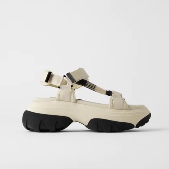 Zara Thick Soled Athletic Sandals